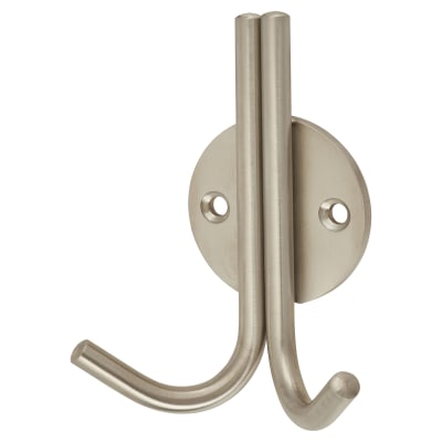Double Coat Hook - 100 x 47mm - Satin Stainless Steel
