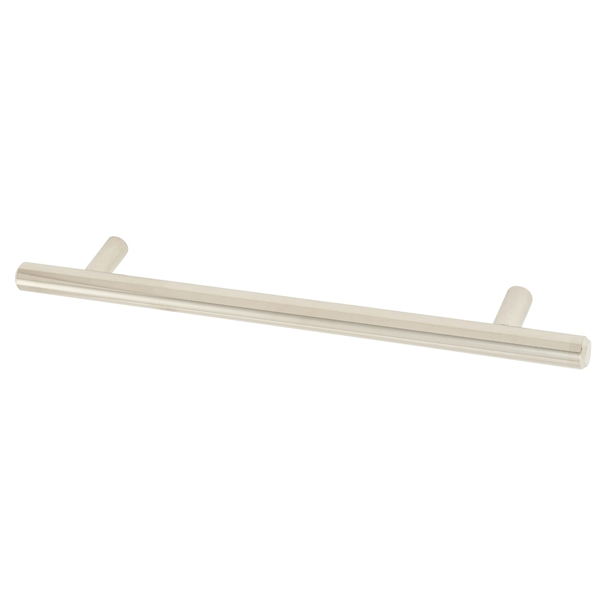 12mm T-Bar Cabinet Pull Handle - 160mm Centres - Polished Nickel