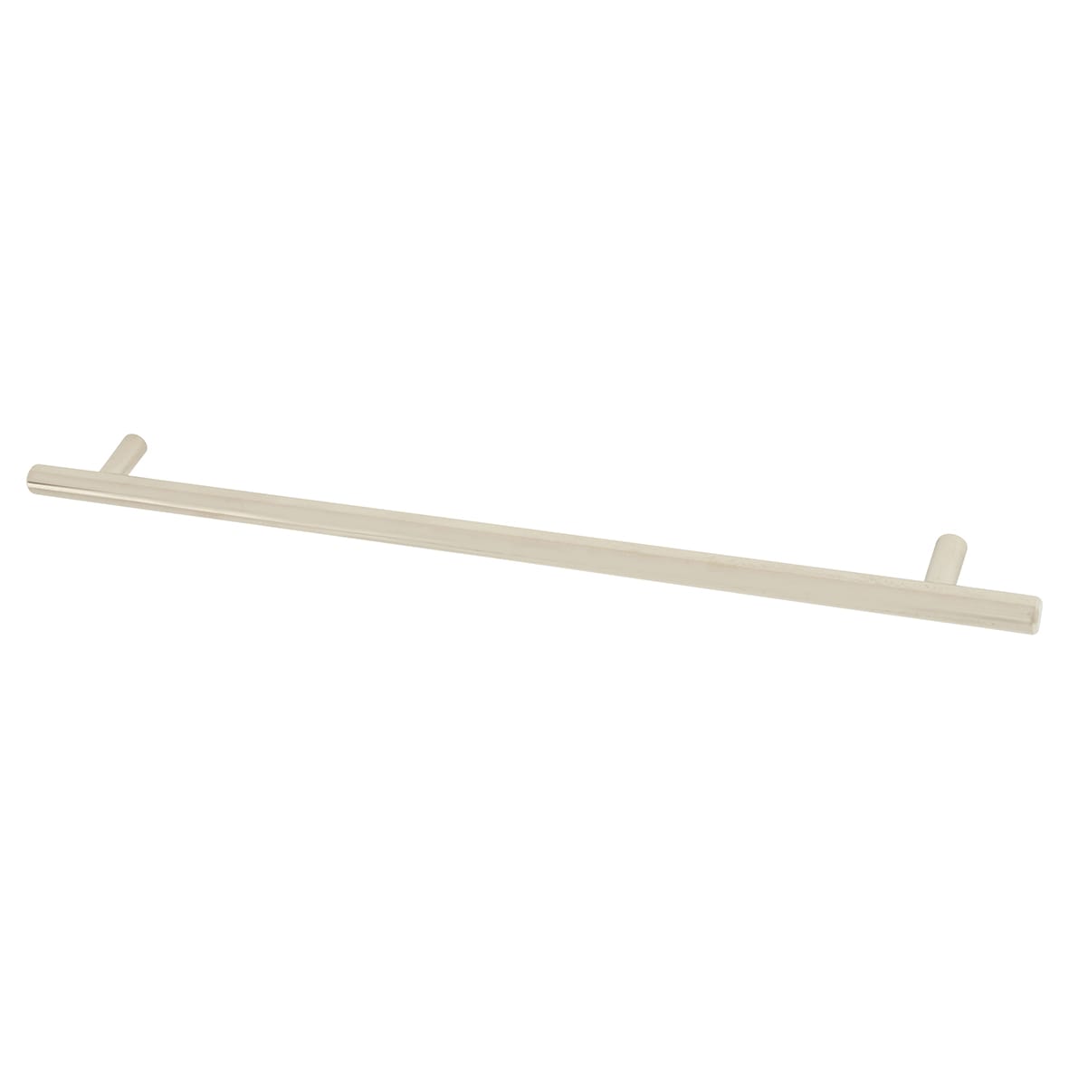 12mm T-Bar Cabinet Pull Handle - 288mm Centres - Polished Nickel