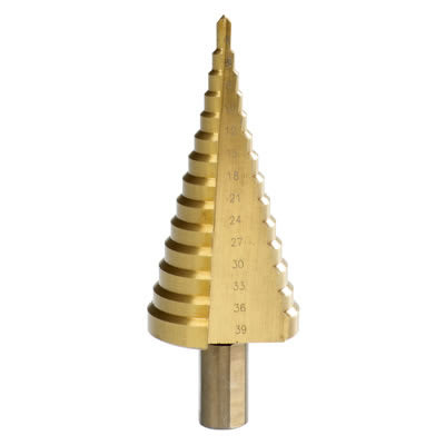 HSS Step Drill - TiN - 4-39mm Drill Diameter