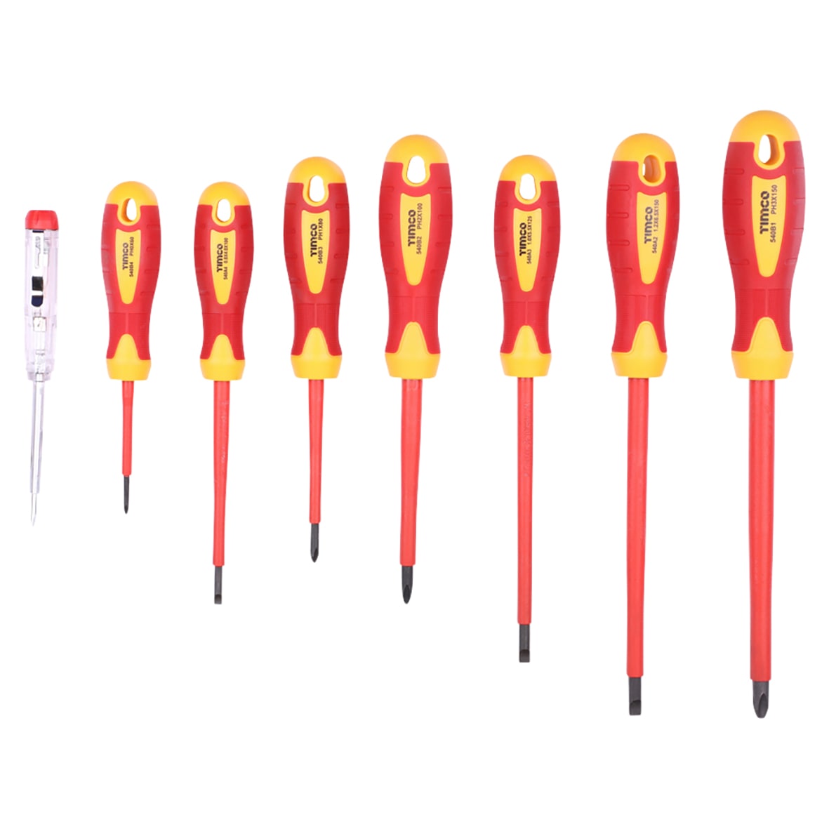 VDE & Voltage Testing Screwdriver Set - 8 Pieces