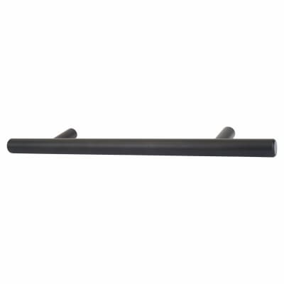 12mm T-Bar Cabinet Pull Handle - 128mm Centres - Matt Black