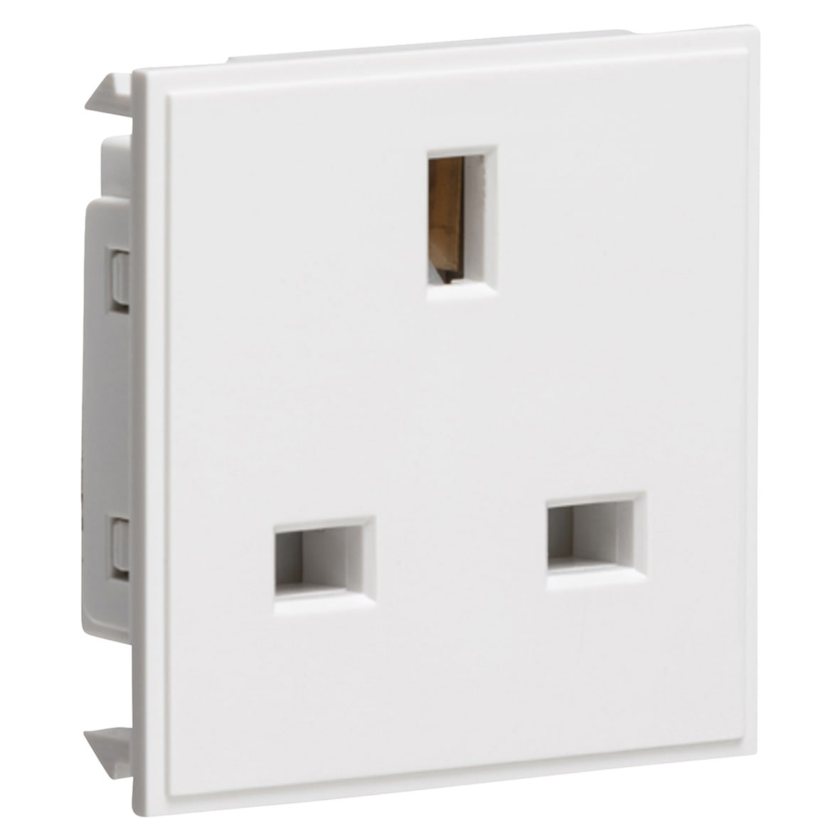 13A 1 Gang Unswitched Socket - White