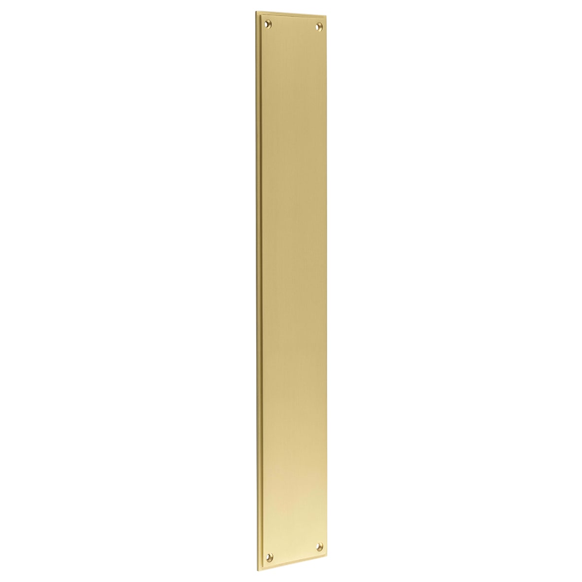 Solid Brass Finger Plate - 450 x 75 x 4mm - Satin Brass