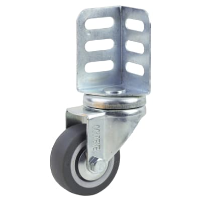 Corner Mount Castor - Swivel - 40kg Max Weight - 50mm Diameter - Grey