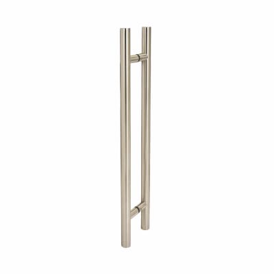 Satin Stainless Steel 30mm T-Bar Door Pull Handles - Back to Back - 600mm Centres