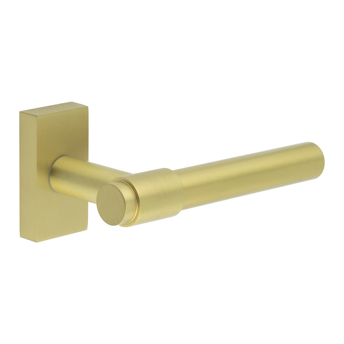 Satin Brass uPVC Multipoint Door Handles on Rectangular Rose - CR-103 Range 012048P
