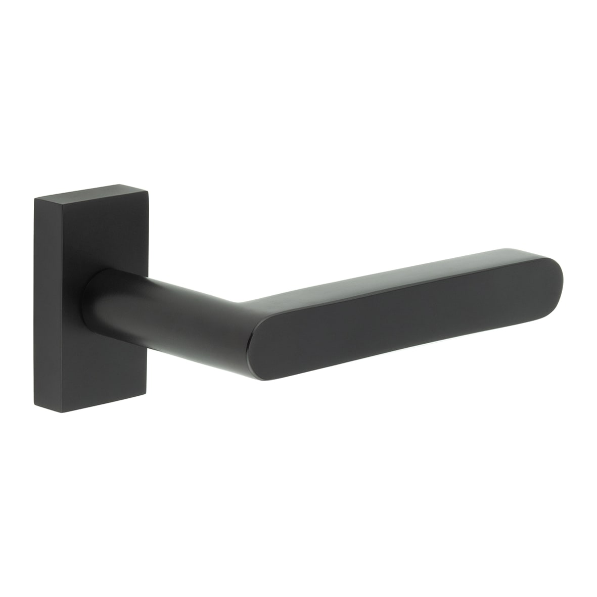Black uPVC Multipoint Door Handles on Rectangular Rose - CR-101 Range