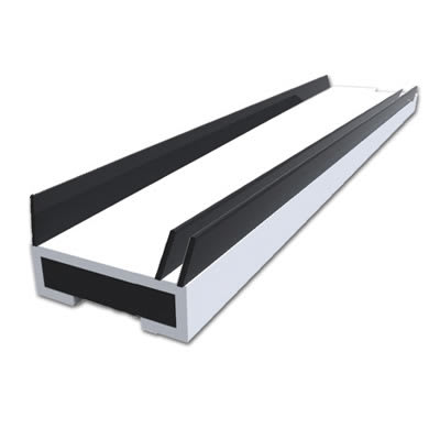 Triple Flipper Smoke Seal - - 20 x 4 x 2100mm - White - Pack of 5