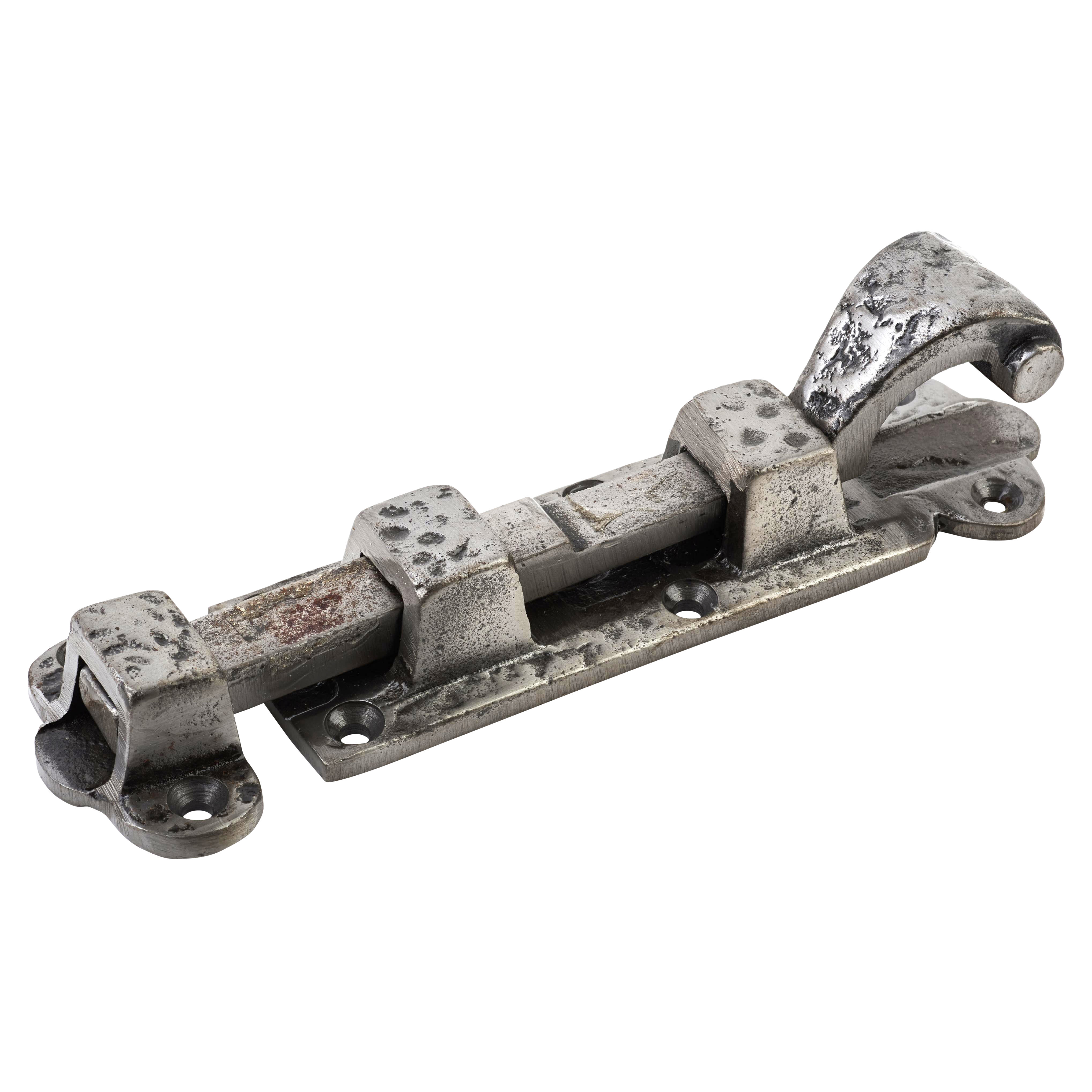 Polished Iron Straight Barrel Bolt - Blacksmith Range - 152 x 37mm