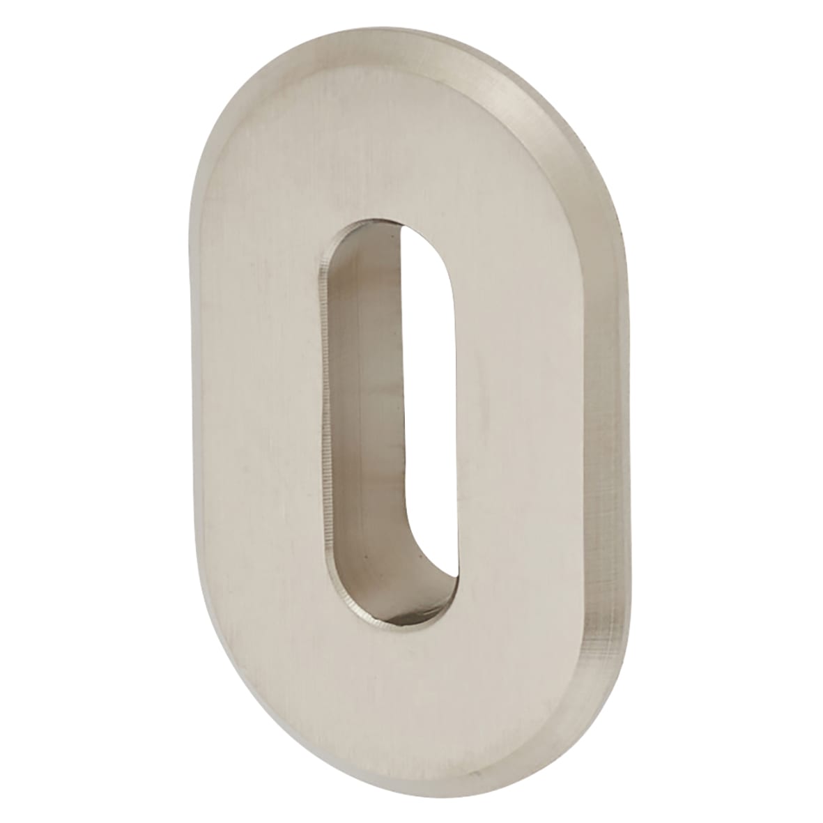 Mini Rose Escutcheon - 28 x 46mm - Keyhole - Satin Nickel - Pair