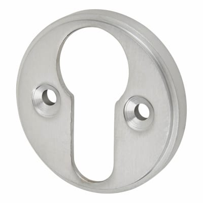 Escutcheon - 40mm Diameter - Euro - Satin Chrome