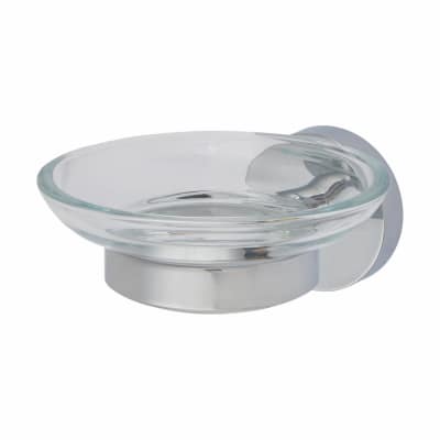 Epsom Flexi-Fix Soap Dish & Holder - 130 x 107.5 x 54mm - Polished Chrome