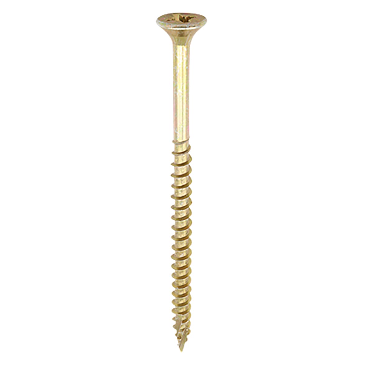 C2 Strong-Fix Pozi Double Countersunk Wood Screws - 6.0 x 120mm - Yellow Zinc - Pack of 100