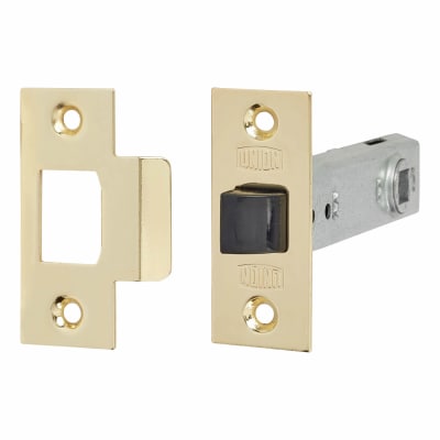 2648 Tubular Mortice Latch - 91mm Case - 71mm Backset - Square - Polished Brass