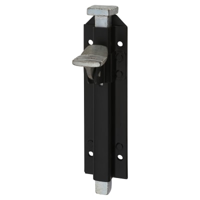 Garage Foot Bolt - 200mm Length - Black Japanned