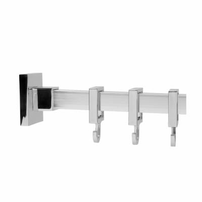 Luxury Shower Rail - Square - 2500mm Length - Polished Chrome