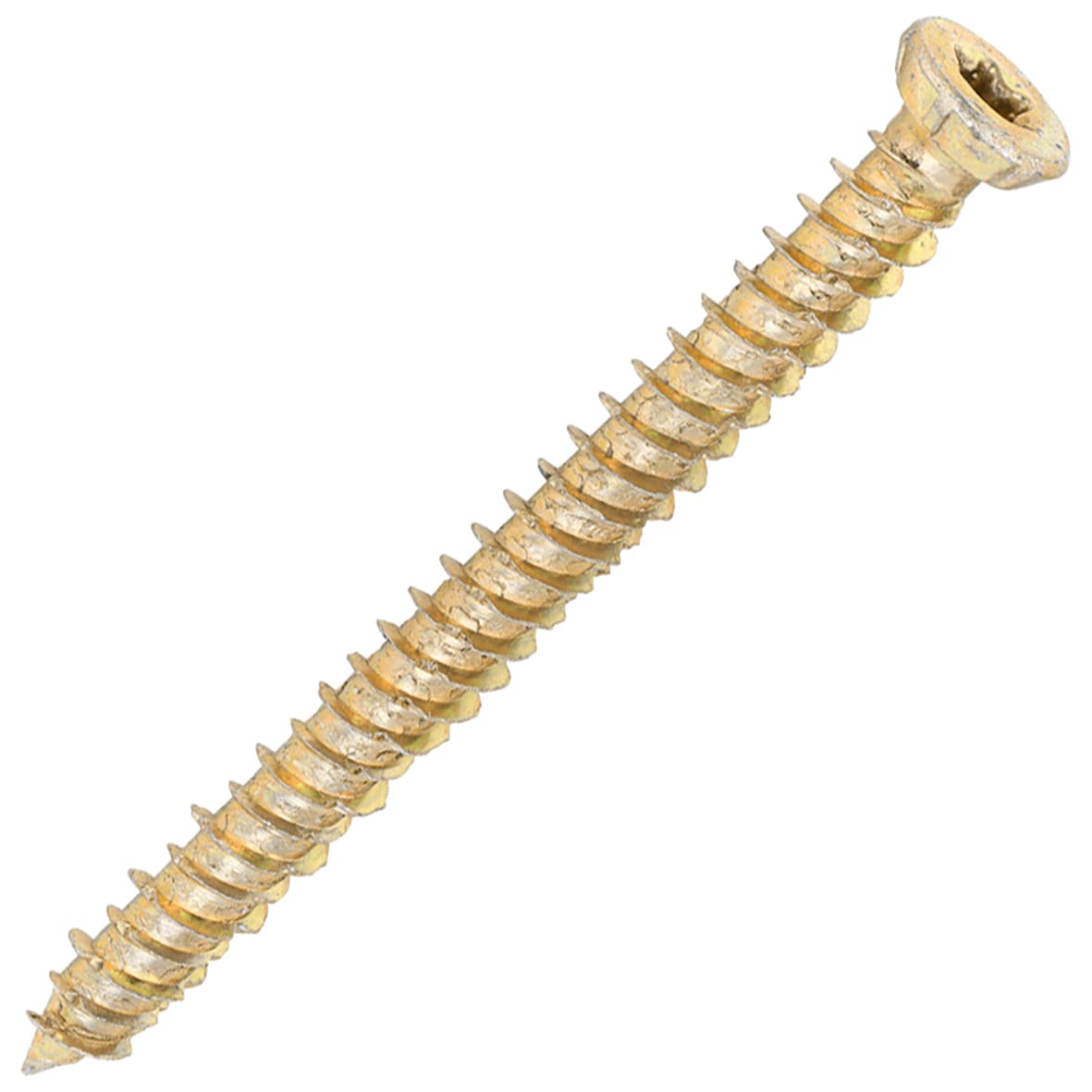 Concrete Screw - Countersunk - Yellow Zinc - 7.5 x 80mm - Pack of 100