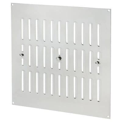 Hit & Miss Vent - 242 x 242mm - Polished Stainless Steel