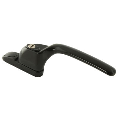 uPVC/Timber Connoisseur Offset Locking Multipoint Window Handle - Right Hand - Black
