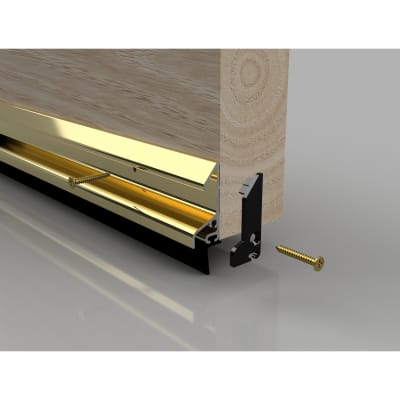 XRD Rain Deflector with Rubber Seal - 914mm Length - Inward/Outward Opening Doors - Gold