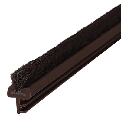Sash Window Centre Leg Pile Carrier - 2200mm Length - 4.5mm Pile - Brown