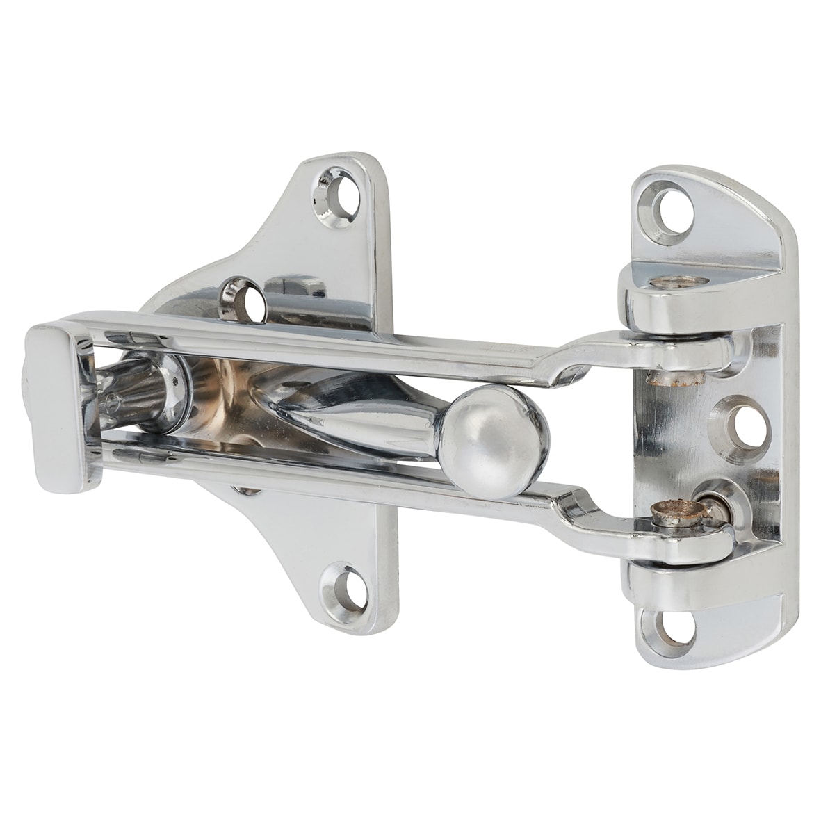 Locking Door Restrictor - Polished Chrome