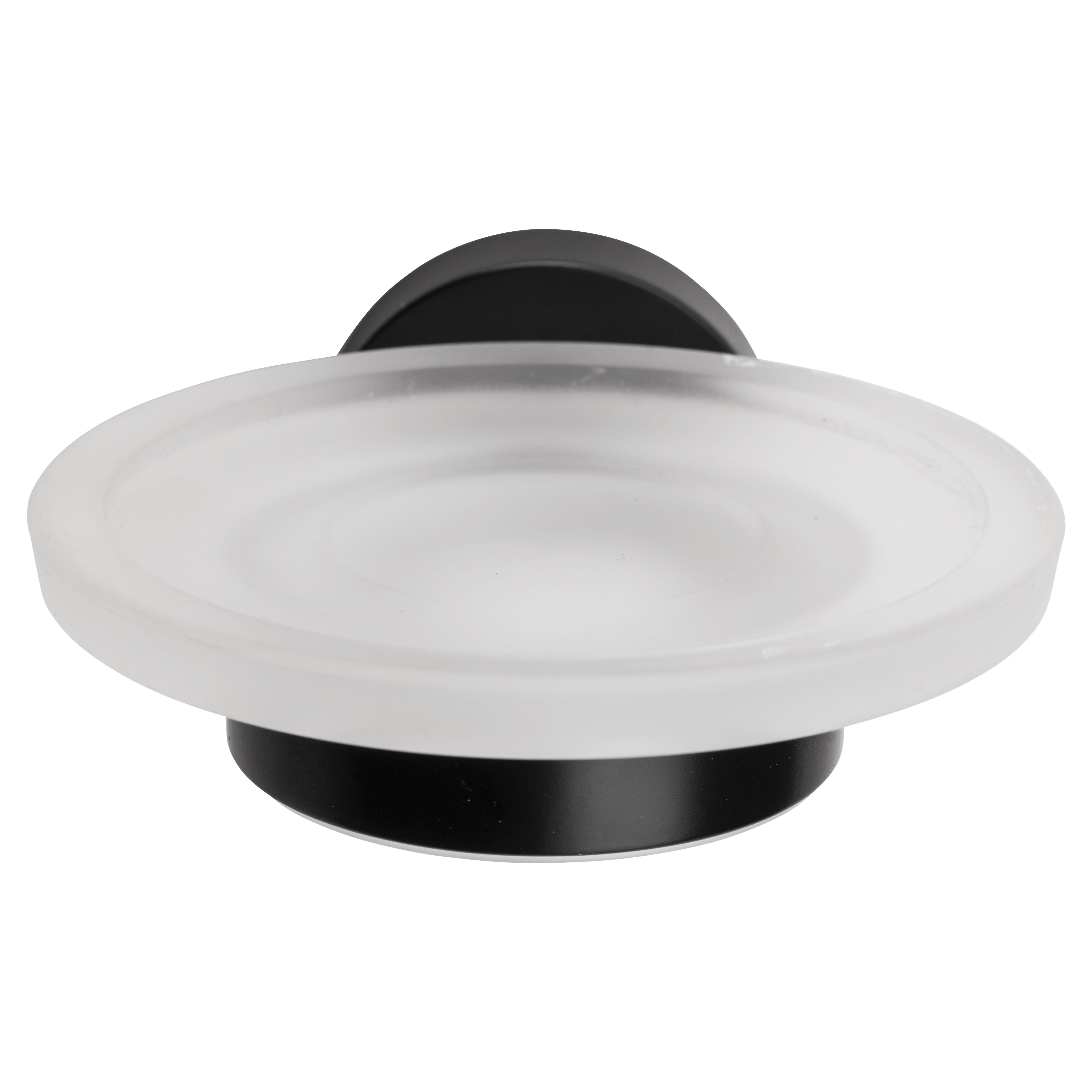 Cygnus Soap Dish & Holder - 110 x 128.5 x 54mm - Matt Black
