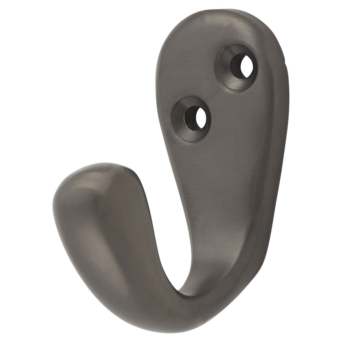 Victorian Single Coat Hook - 44 x 23mm - Dark Bronze