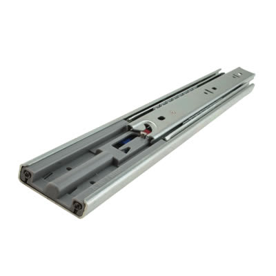 45.5mm Ball Bearing Soft Close Drawer Runner - Full Extension - 400mm Length - Zinc - 50 Pair