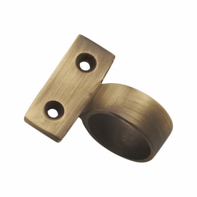 Centre Mounting Sash Window Ring Lift - 30mm Diameter - Antique Brass