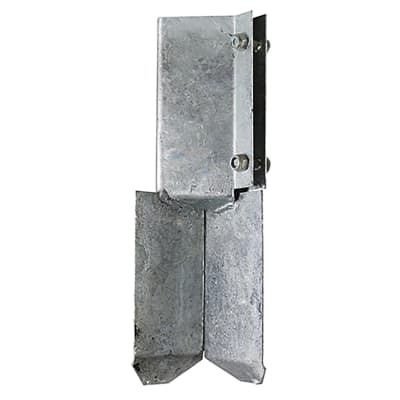 Concrete In Fence Post Shoe - Bolt Secure - 100 x 100mm - Galvanised