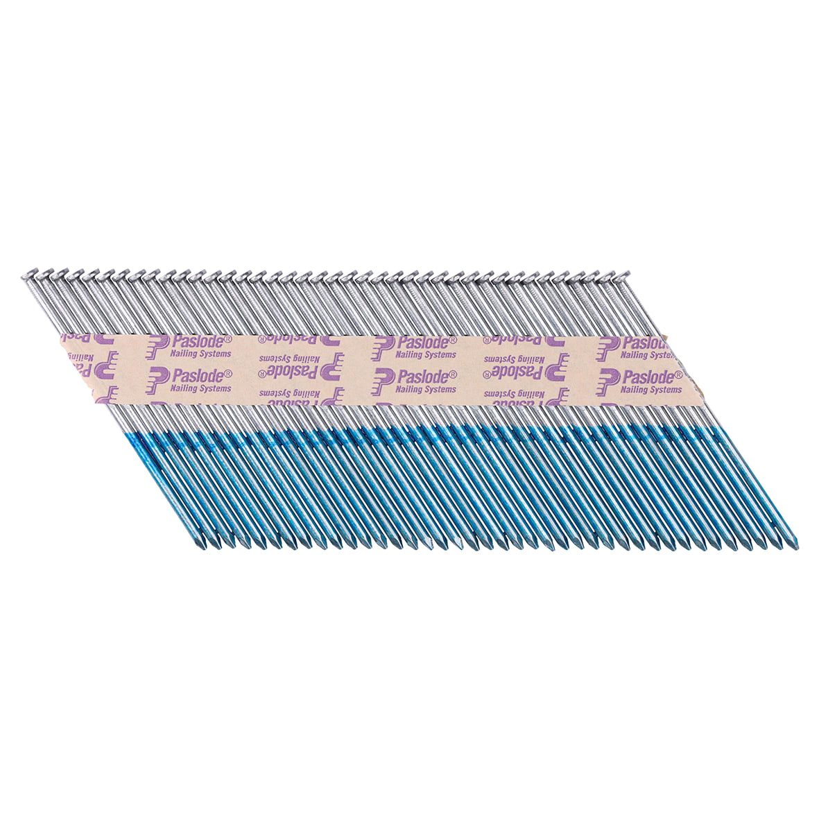 Clipped Head Nails & Gas - Plain - 34° Angled - 3.1 x 90mm - Galvanised + - Pack of 2200