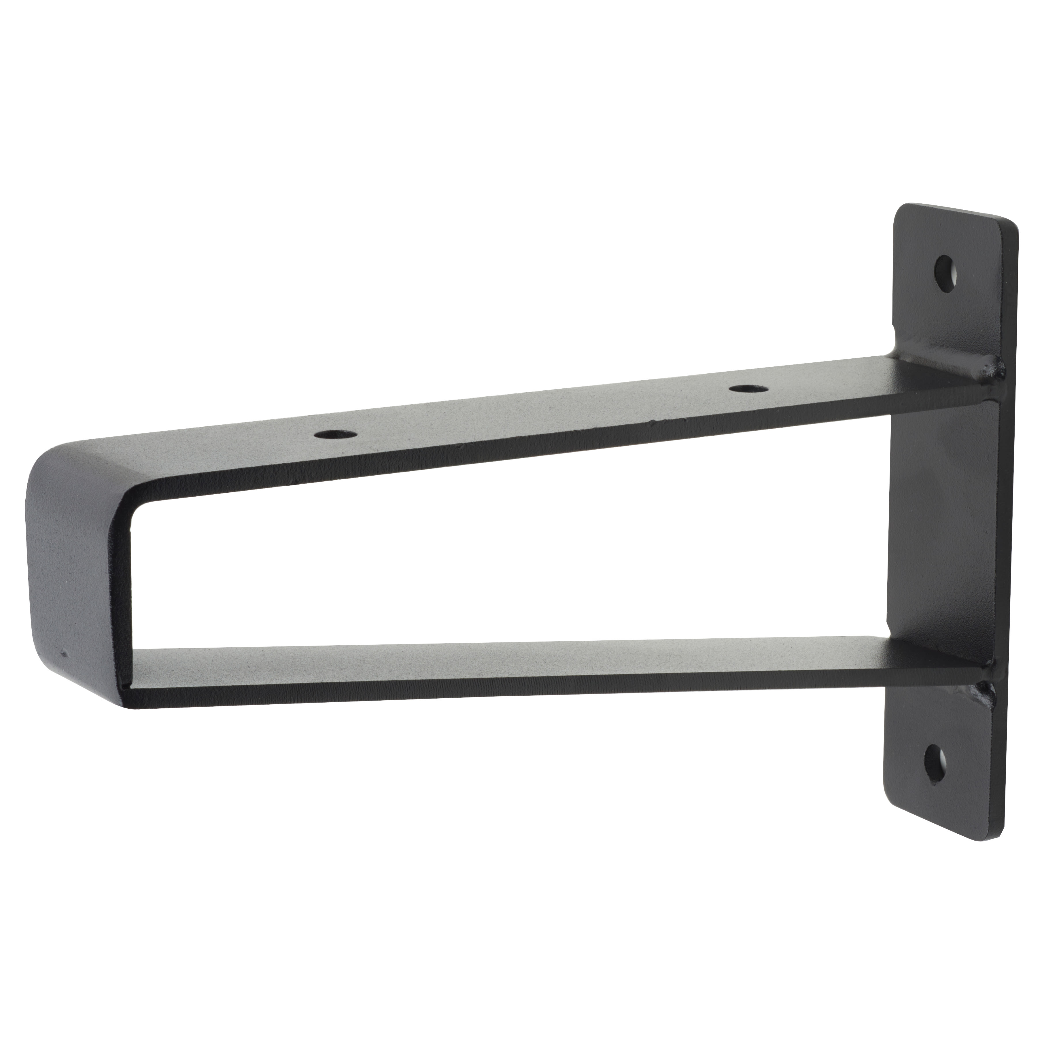 Heavy Duty Triangle Shelf Support Bracket - 150 x 100mm - Black - Pair