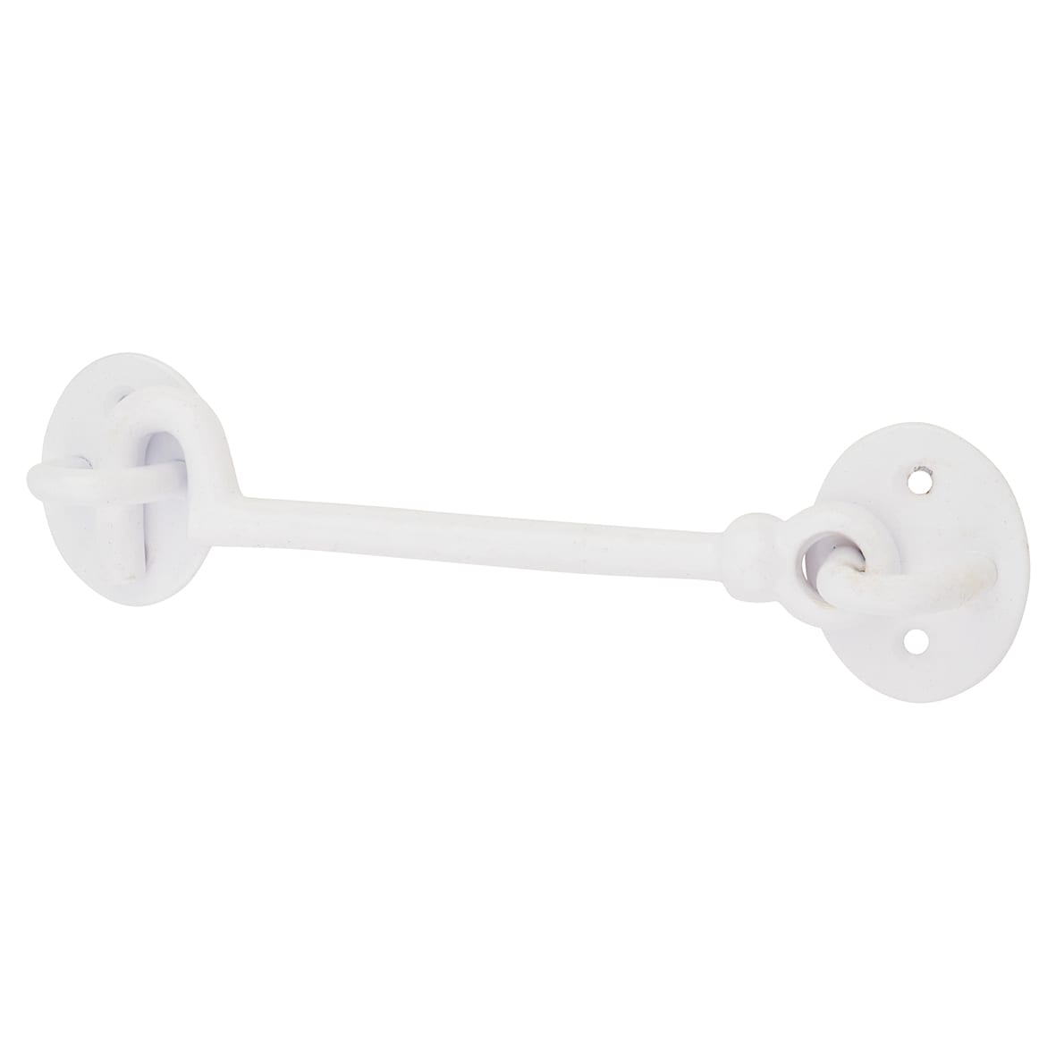 Cabin Hook & Eye - 150mm Length - White Iron