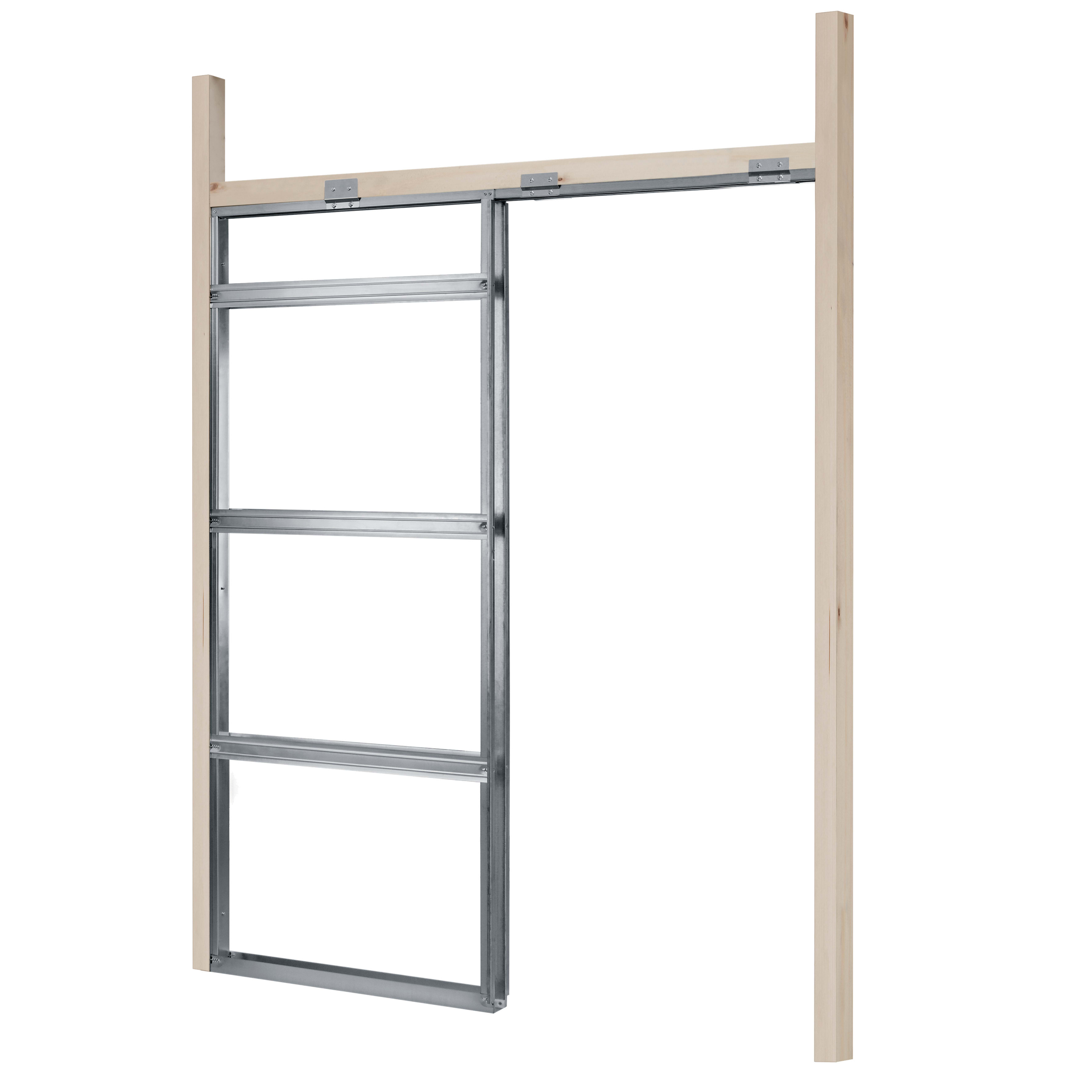 Pocket Door Kit - 100mm Finished Wall Thickness - 838 x 1981mm Door Size