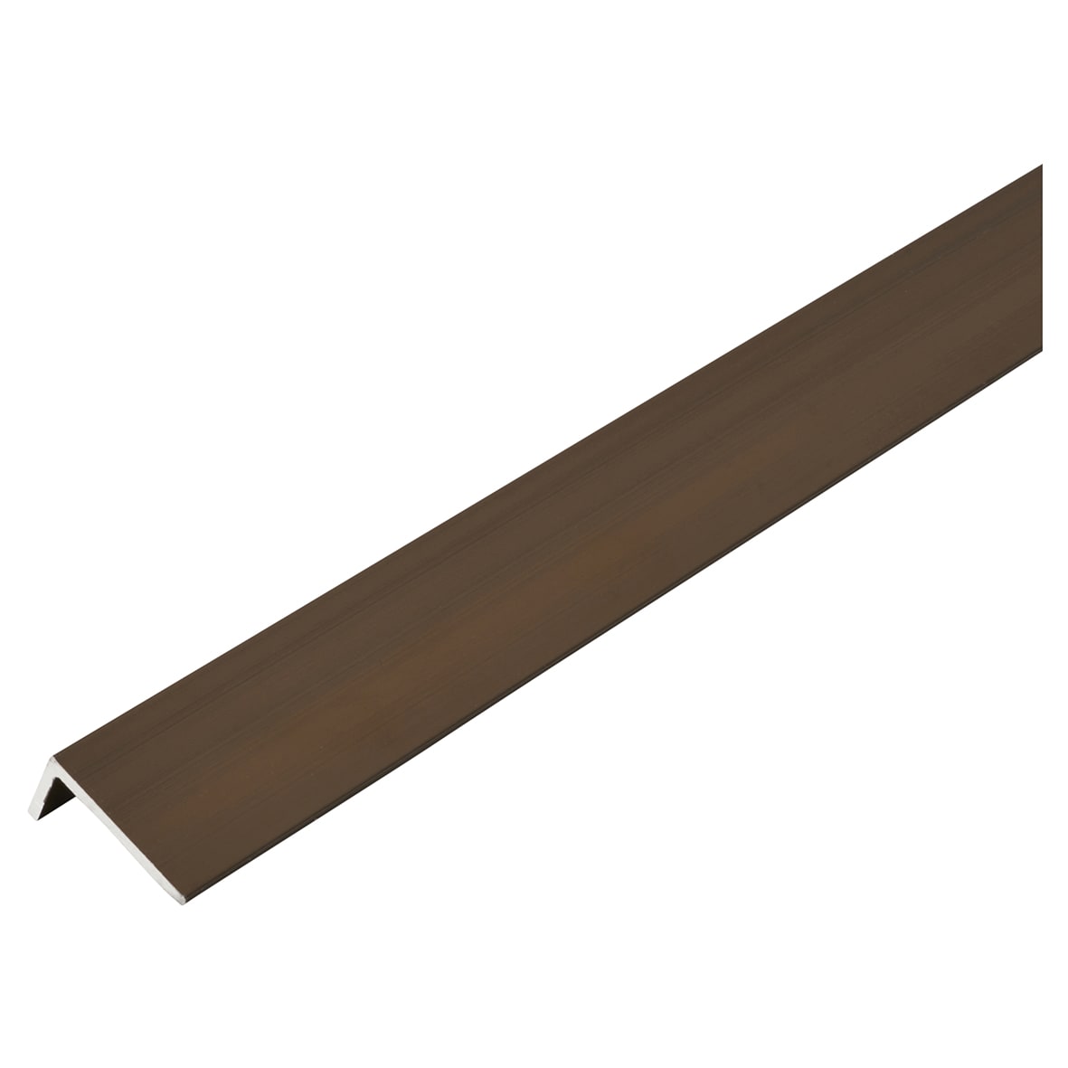 2000mm Aluminium Angle - Unequal Sided - 20 x 10 x 1mm - Antique Brass
