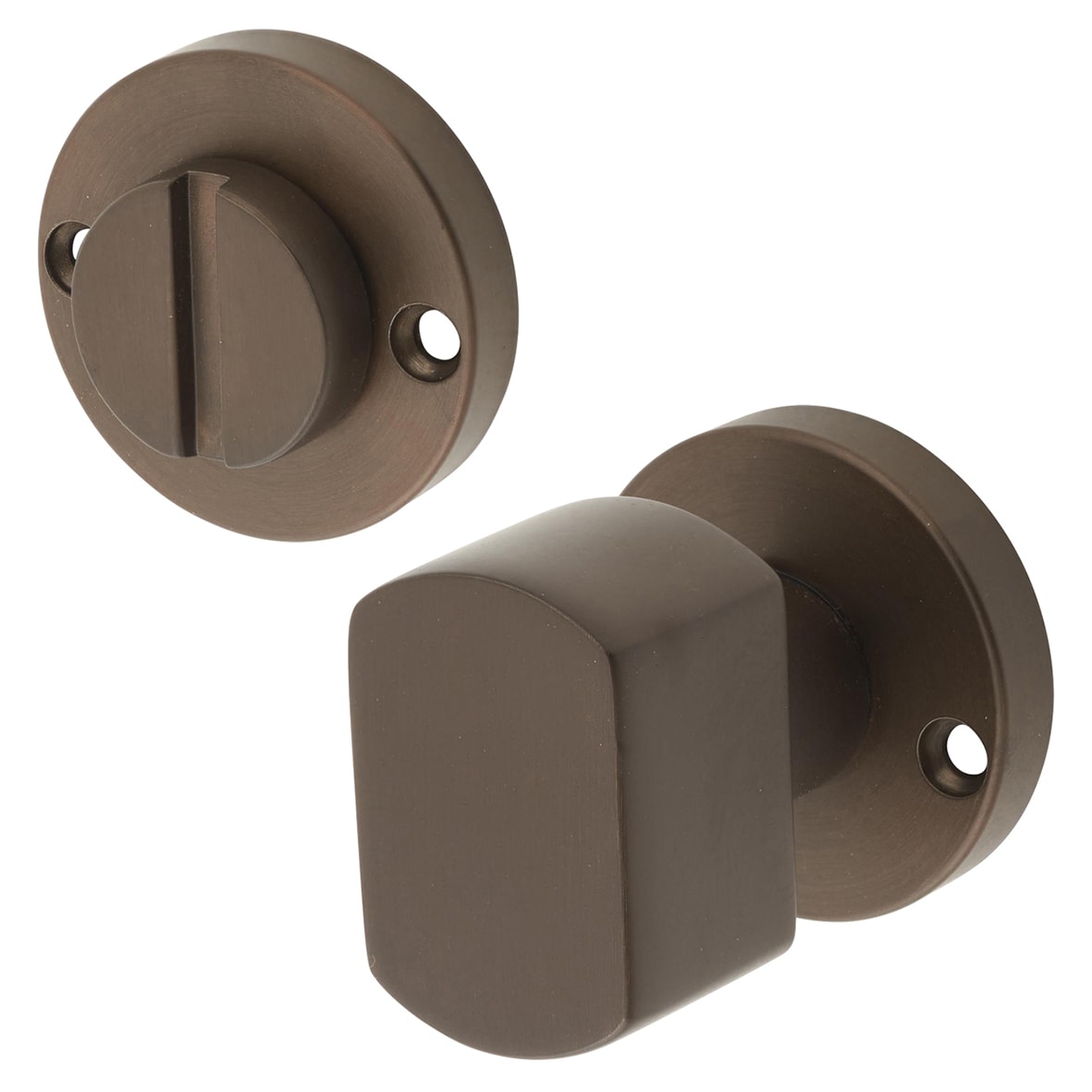 Bathroom Turn & Release - 32mm Diameter - Dark Bronze