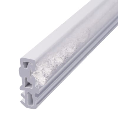 Sash Window Brush Parting Bead - 3000mm Length - White