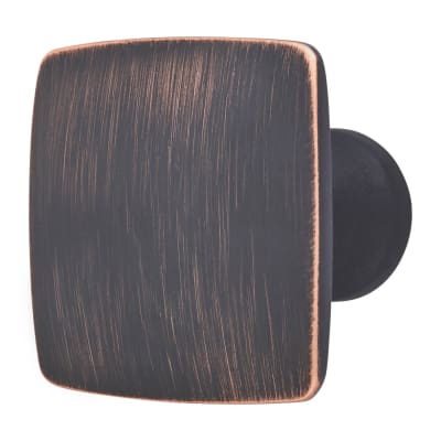 Rayon Square Cabinet Knob - 35 x 35mm - Brushed Oil Rubbed Bronze