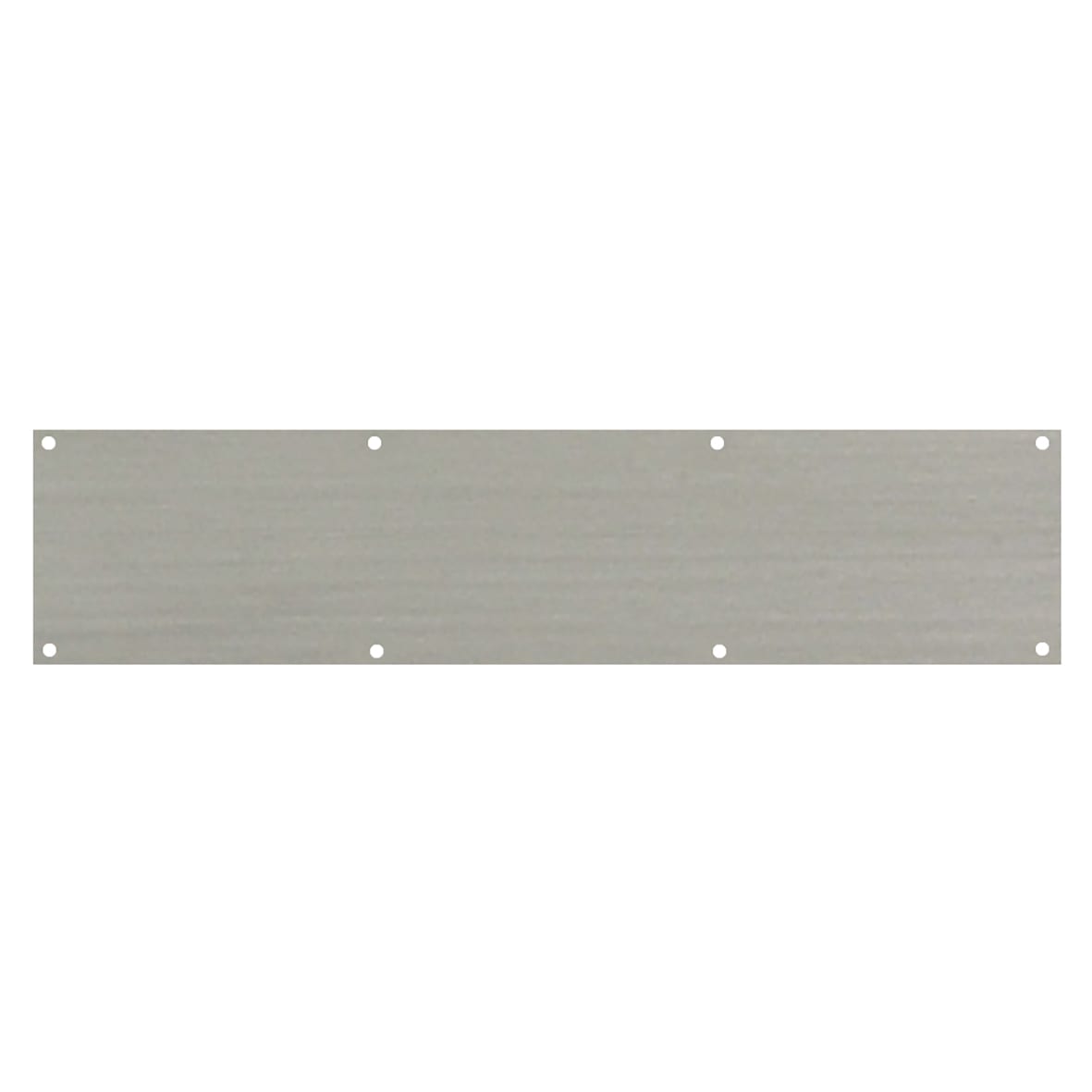 Stainless Steel Kick Plate - 650 x 150 x 1.2mm - 8 Screw Holes - Satin