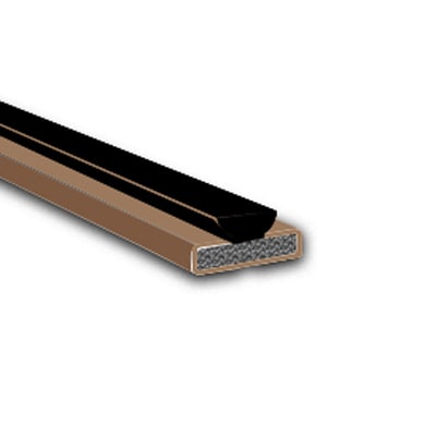 Fire & Smoke Intumescent Strip - - 25 x 4 x 2100mm with Brush Pile - Brown - Pack of 5