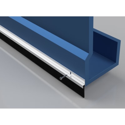 Garage Door Seal 50mm - 2134mm Length - Aluminium