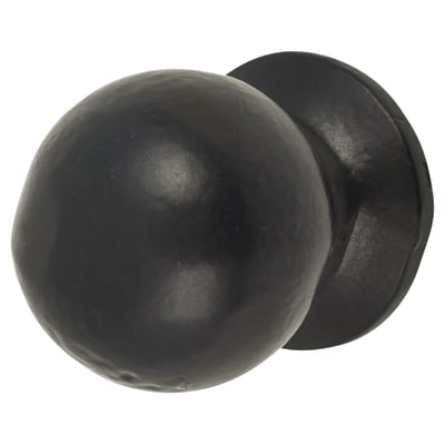 Ball Cabinet Knob - 30mm Diameter - Black Iron
