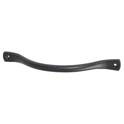 Flat End Bow Cabinet Pull Handle - 160mm Centres - Black Iron