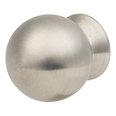 Turned Ball Cabinet Knob - 30mm Diameter - Satin Stainless Steel