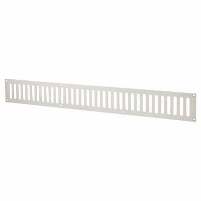 Plain Slotted Vent - 600 x 76mm - 11590mm² Free Air Flow - Satin Stainless Steel