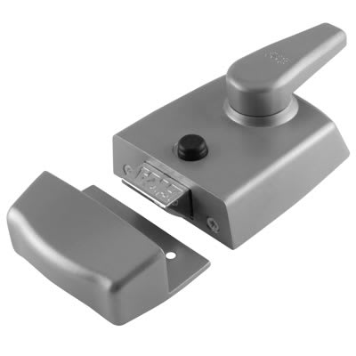 Replacement Nightlatch - 60mm Backset - Satin Chrome Case/Cylinder