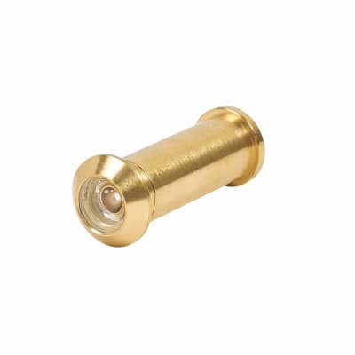 130° Domestic Door Viewer - Door Thickness 35-57mm - Polished Brass 120168P