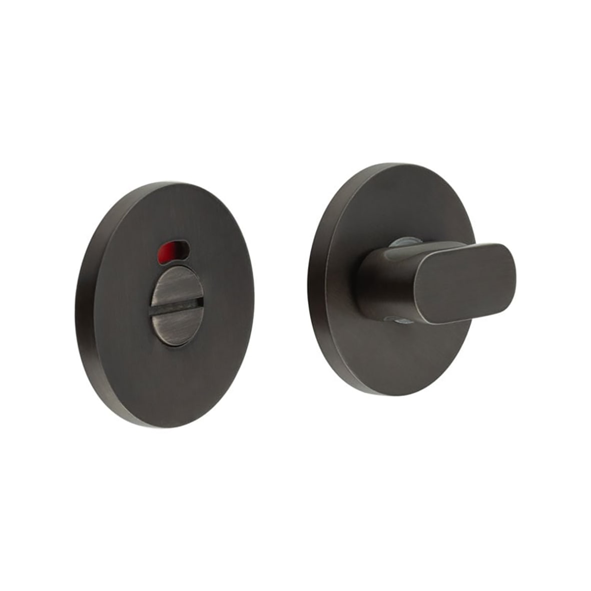Bathroom Turn & Release with Indicator - 54mm Diameter - Dark Bronze